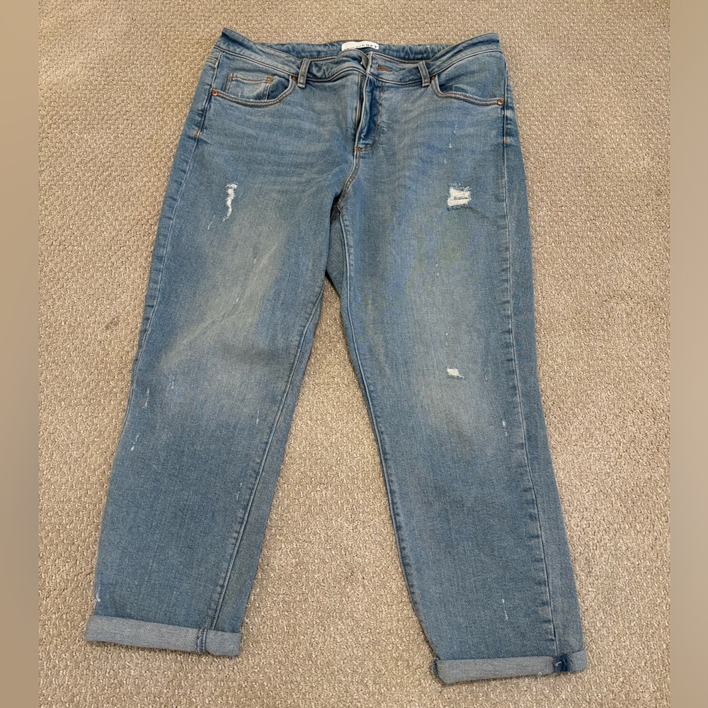 LOFT Light Wash Crop Jeans, Size 31/12